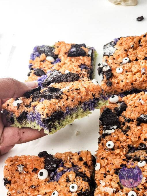Halloween Rice Krispie Treats on White - Image 4