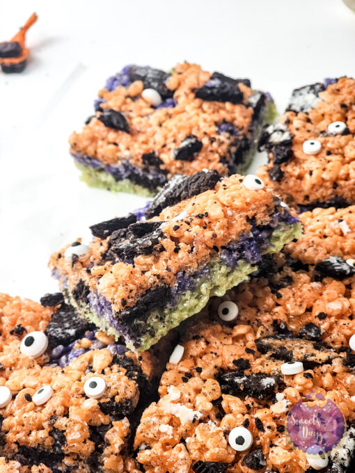 Halloween Rice Krispie Treats on White - Image 5