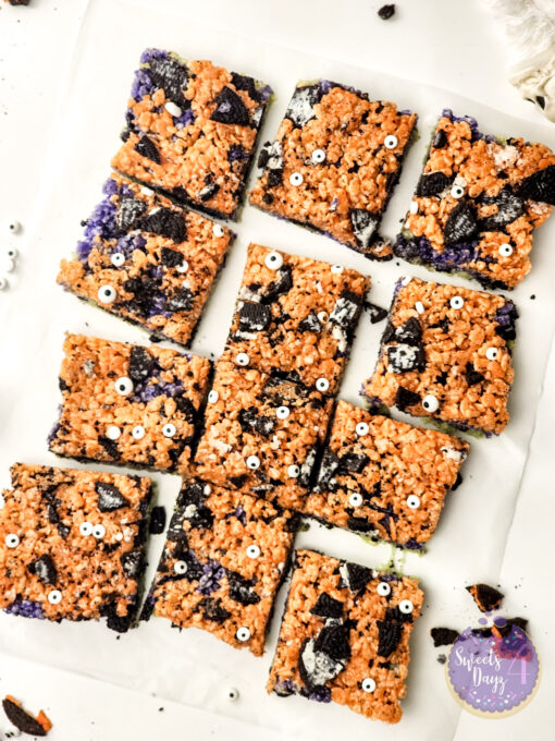Halloween Rice Krispie Treats on White - Image 7