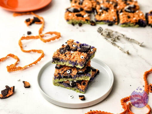Halloween Rice Krispie Treats on Marble - Image 4