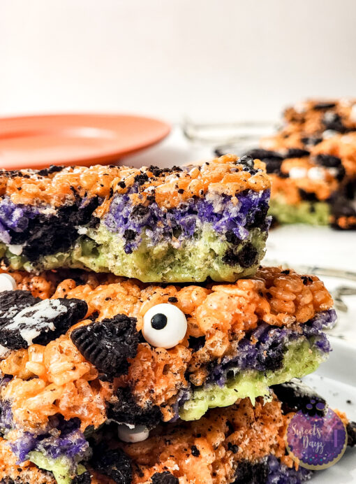 Halloween Rice Krispie Treats on Marble - Image 8