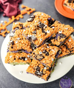 Alternative view of Halloween Rice Krispie Treats on Black