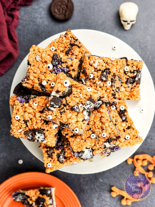 Halloween Rice Krispie Treats on Black - Image 6