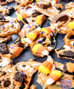 Alternative view of Halloween Chocolate Bark on Black