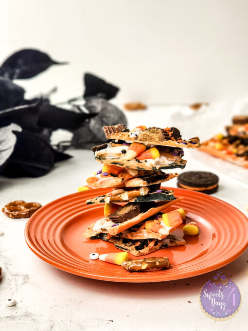 Halloween Chocolate Bark on Marble - Image 2