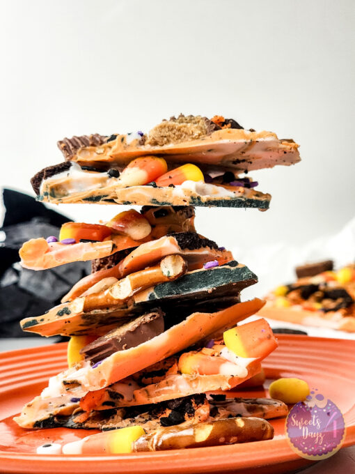 Halloween Chocolate Bark on Marble - Image 3
