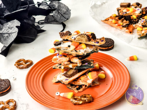 Halloween Chocolate Bark on Marble - Image 4