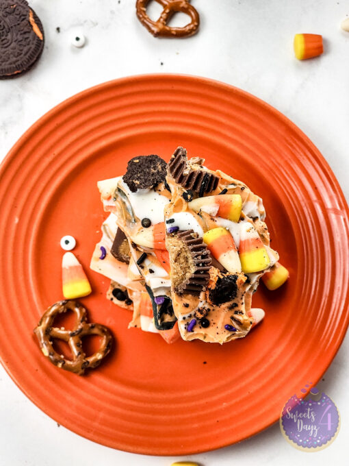 Halloween Chocolate Bark on Marble - Image 5