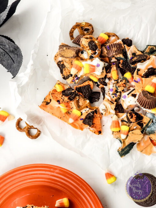 Halloween Chocolate Bark on Marble - Image 6