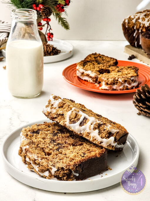 Gingerbread Streusel Loaf on Marble - Image 2