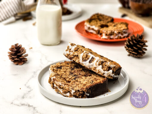 Gingerbread Streusel Loaf on Marble - Image 3