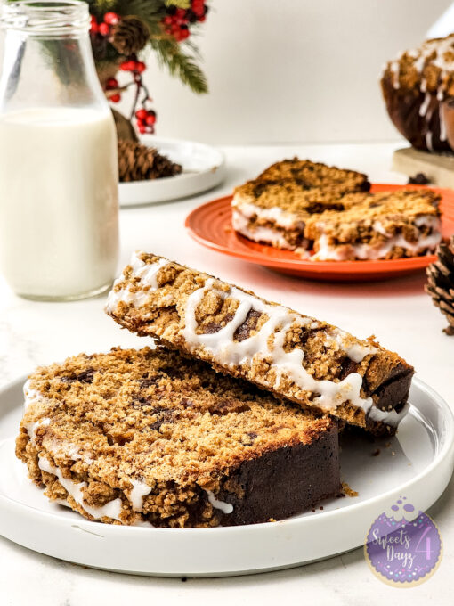 Gingerbread Streusel Loaf on Marble - Image 4