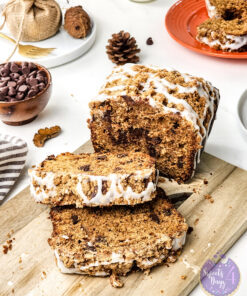 Gingerbread Streusel Loaf on Marble