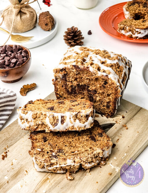 Gingerbread Streusel Loaf on Marble