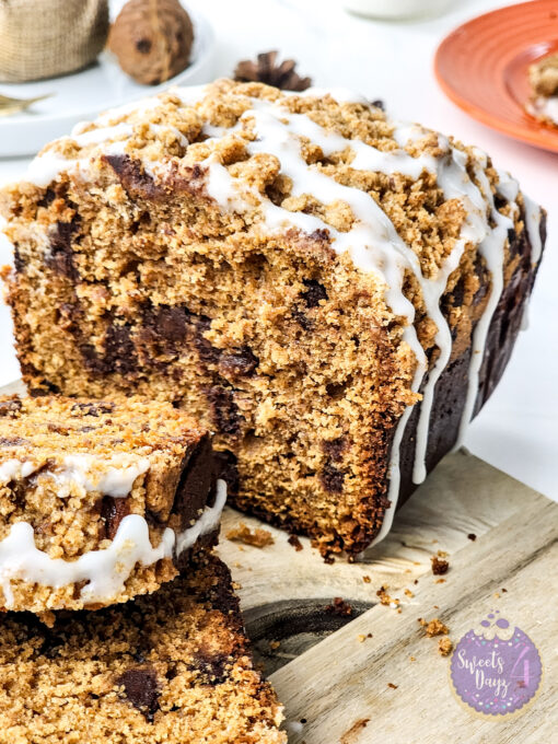 Gingerbread Streusel Loaf on Marble - Image 9