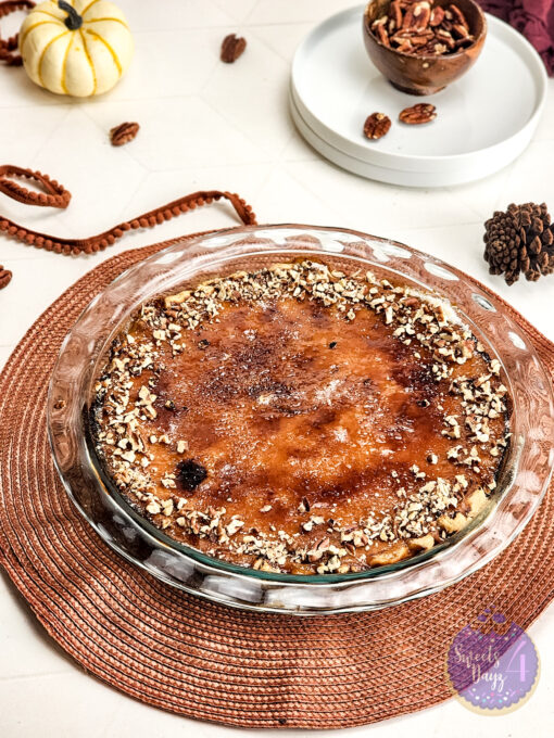Brulee Pumpkin Pie on Rhombus
