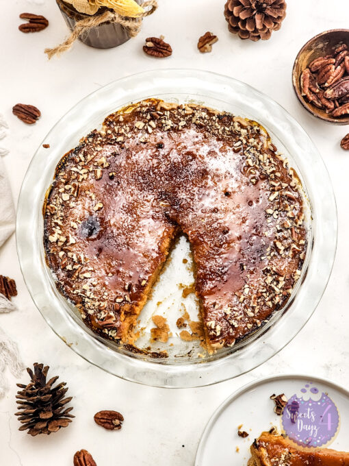 Brulee Pumpkin Pie on Marble - Image 6