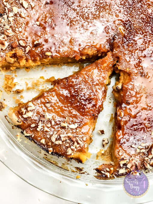 Brulee Pumpkin Pie on Gold Marble - Image 4