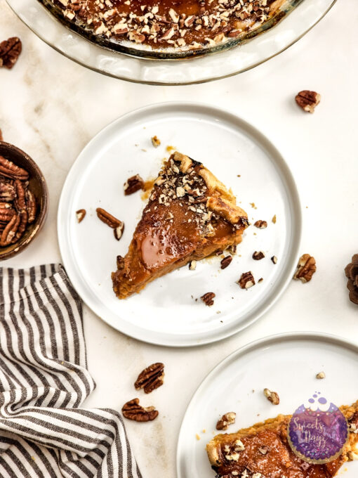 Brulee Pumpkin Pie on Gold Marble - Image 6