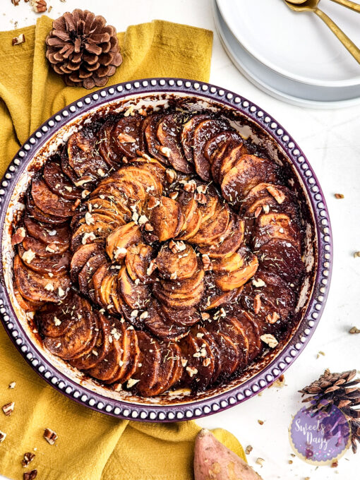 Scalloped Sweet Potatoes on Rhombus - Image 6