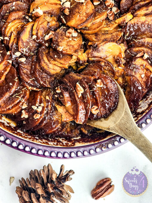Scalloped Sweet Potatoes on Marble - Image 4