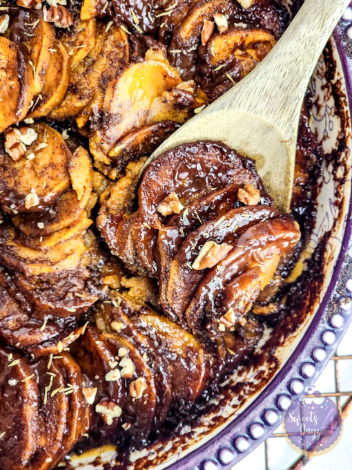Scalloped Sweet Potatoes on Gold Marble - Image 5