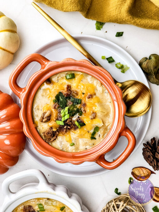 Bacon Potato Chicken Soup on Rhombus
