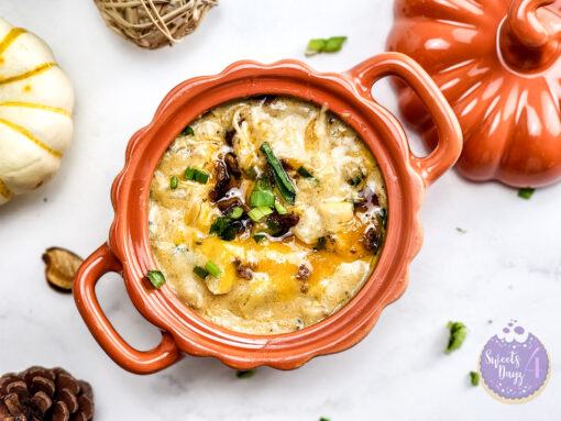 Bacon Potato Chicken Soup on Marble - Image 7