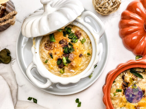 Bacon Potato Chicken Soup on Marble - Image 10