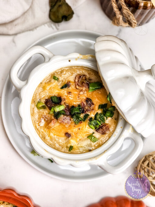 Bacon Potato Chicken Soup on Marble - Image 15