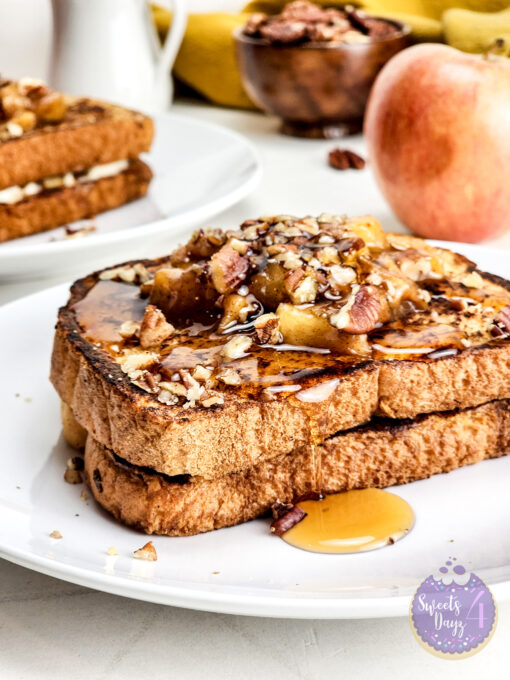 Apple Pie Cheesecake Stuffed French Toast on Rhombus - Image 2