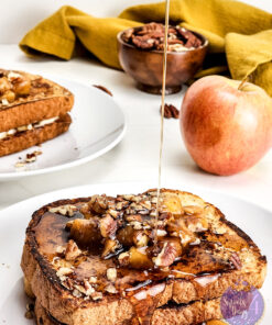Apple Pie Cheesecake Stuffed French Toast on Rhombus