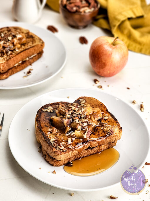 Apple Pie Cheesecake Stuffed French Toast on Rhombus - Image 3
