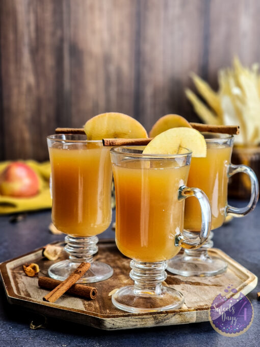 Apple Cider Hot Toddy on Black